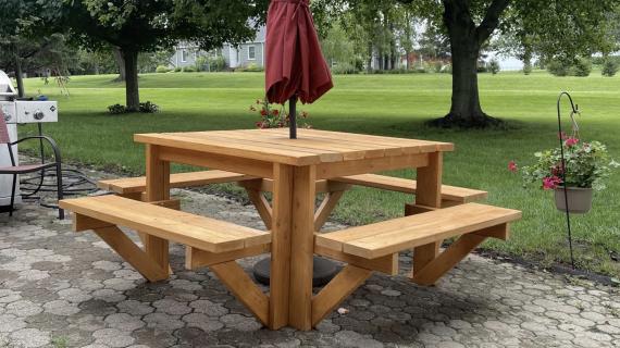 ana white picnic table