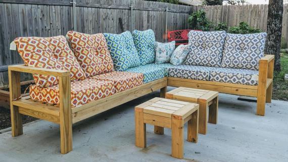 Ana white ryobi online outdoor sofa