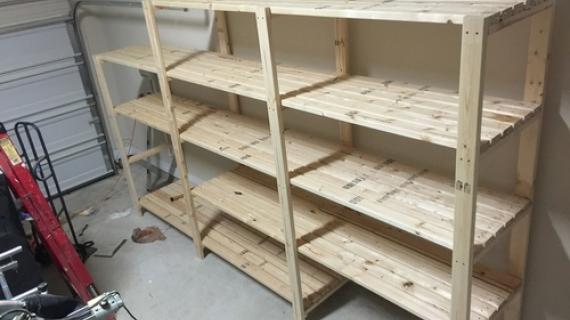 Easy, Economical Garage Shelving from 2x4s | Ana White