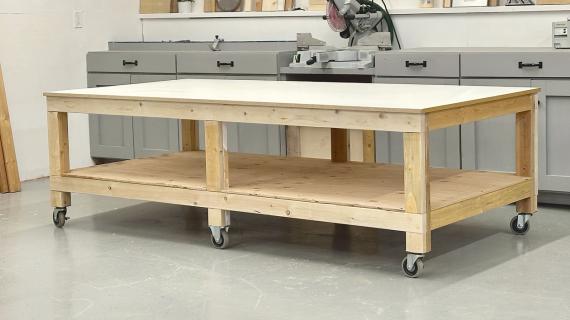 4x8 worktable workbench free plans