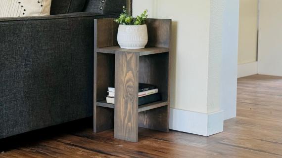 modern wood side table plans