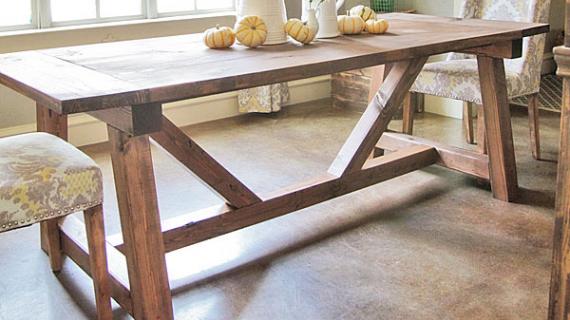 Ana white deals $50 farmhouse table