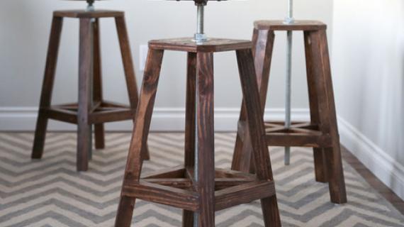 ana white farmhouse counter stool