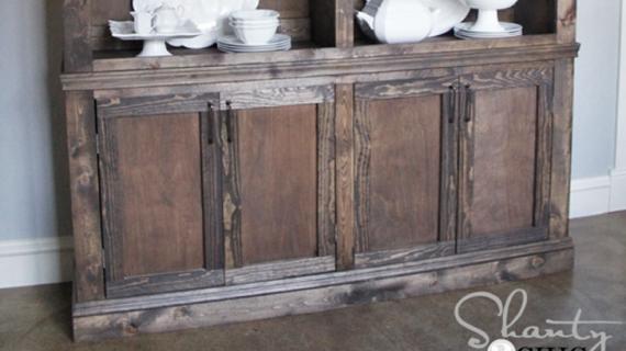 Buffet Sideboard And Credenza Plans, How To Build A Rustic Buffet Table