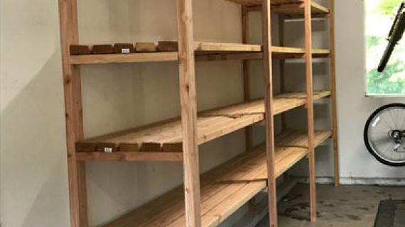 Easy, Economical Garage Shelving from 2x4s | Ana White