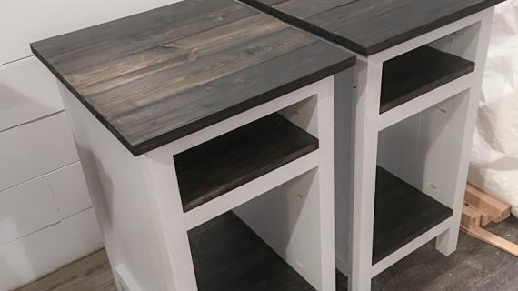 wall mounted desk with storage