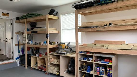 DIY Garage Shelves [Freestanding] | Ana White