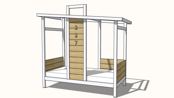 house shaped bed frame plans