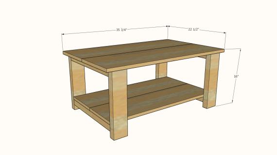 free diy coffee table plans