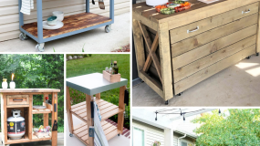diy grill station grill table bbq barbecue diy grill cart outdoor kitchen island 