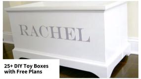 25+ DIY toy box plans free